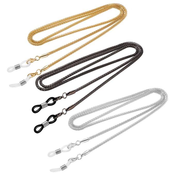 Stylish Metal Eyeglass Cord - pack of 3