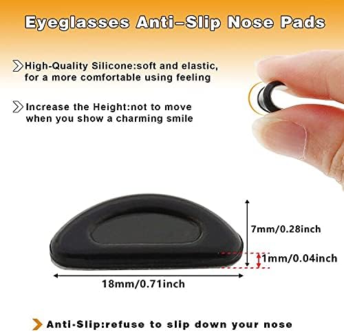 Anti-Slip Silicone Nose Pads - Pack of 5